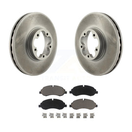[Front] 2015-2019 Ford Transit-350 HD Premium Coated Rotors & Ceramic Pads Brake Kit For Max Braking