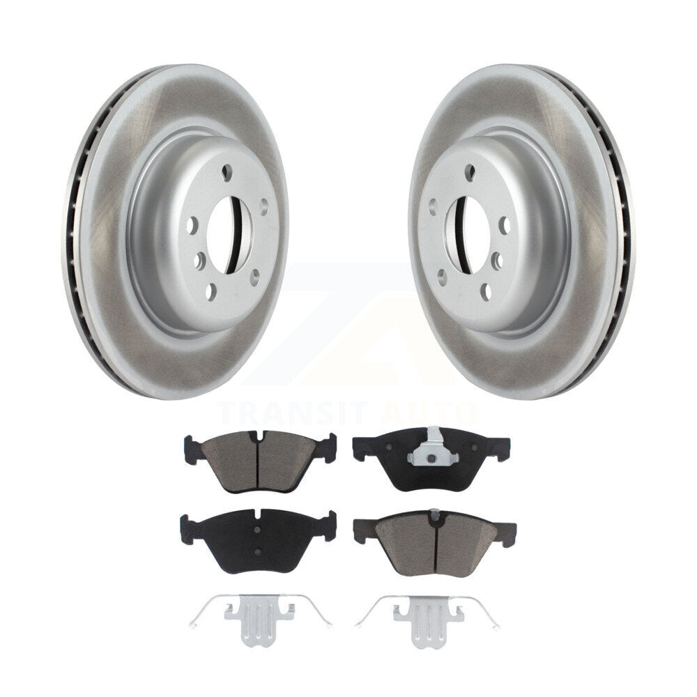 Front Coated Disc Brake Rotors And Ceramic Pads Kit For BMW 528i xDrive