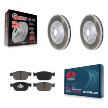 Load image into Gallery viewer, Front Coat Brake Rotors Ceramic Pad Kit For Volvo XC90 With 366mm Diameter Rotor