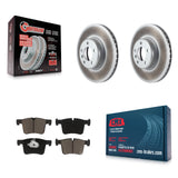 Front Coated Brake Rotor & Ceramic Pad Kit For BMW 335i xDrive 435i 328i GT 328d