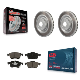 [Front] 2014-2020 Fiat 500L Premium Coated Rotors & Ceramic Pads Brake Kit For Max Braking