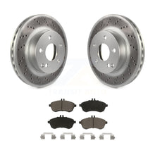 Load image into Gallery viewer, Front Coated Disc Brake Rotor &amp; Ceramic Pad Kit For Mercedes-Benz C300 C250 C230