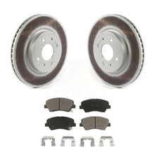 Load image into Gallery viewer, Front Coated Disc Brake Rotors And Ceramic Pads Kit For Kia Rio