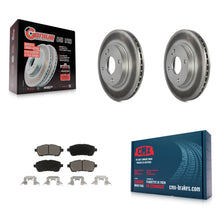 Charger l'image dans la galerie, Front Coated Disc Brake Rotors And Ceramic Pads Kit For Ford Fiesta
