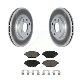 [Front] 2016-2021 Chevrolet Spark Premium Coated Rotors & Ceramic Pads Brake Kit For Max Braking
