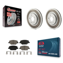 Charger l'image dans la galerie, [Front] 2019 Buick Envision Cadillac XT4 Premium Coated Rotors &amp; Ceramic Pads Brake Kit For Max Braking