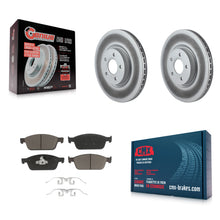 Charger l'image dans la galerie, Front Coated Disc Brake Rotors And Ceramic Pads Kit For Ford Focus ST