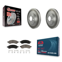 Charger l'image dans la galerie, Front Coated Brake Rotor Ceramic Pad Kit For Chevrolet Traverse GMC Acadia Buick