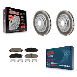 [Front] 2004-2009 Cadillac SRX Premium Coated Rotors & Ceramic Pads Brake Kit For Max Braking