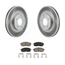 Front Coated Brake Rotor & Ceramic Pad Kit For Nissan Altima Maxima INFINITI I35