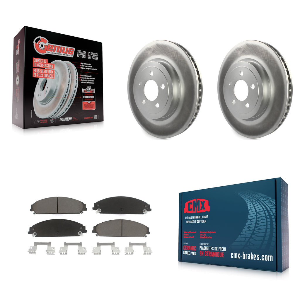 Front Coat Brake Rotor Ceramic Pad Kit For Dodge Charger Chrysler 300 Challenger