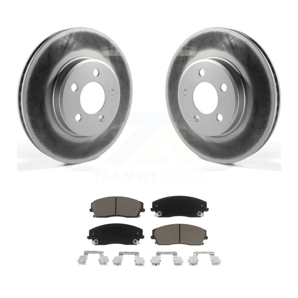 Front Coat Brake Rotor Ceramic Pad Kit For Dodge Charger Chrysler 300 Challenger