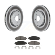 Charger l&#39;image dans la galerie, Front Coated Disc Brake Rotors And Ceramic Pads Kit For Dodge Charger