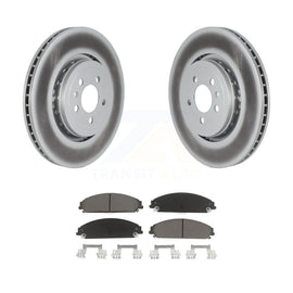 Front Coated Disc Brake Rotors And Ceramic Pads Kit For Dodge Charger