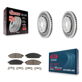 Front Coated Disc Brake Rotors Ceramic Pad Kit For Jeep Grand Cherokee Commander