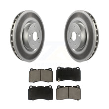 Load image into Gallery viewer, Front Coated Disc Brake Rotors And Ceramic Pads Kit For Subaru Impreza WRX STI