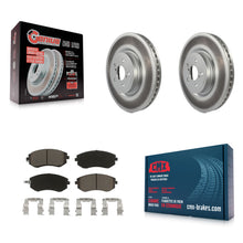 Load image into Gallery viewer, Front Coated Disc Brake Rotors And Ceramic Pads Kit For Subaru Legacy