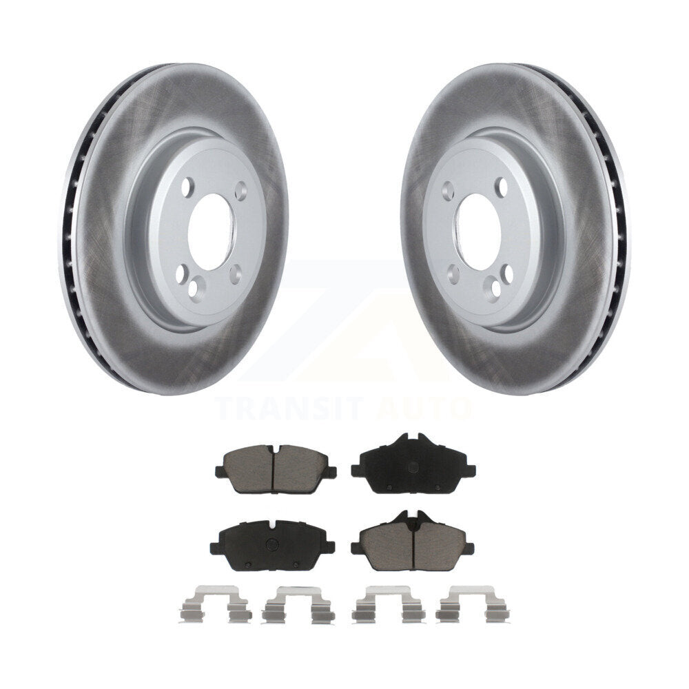 Front Coated Disc Brake Rotors And Ceramic Pads Kit For Mini Cooper