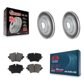 Front Coated Disc Brake Rotor Ceramic Pad Kit For Mini Cooper Countryman Clubman