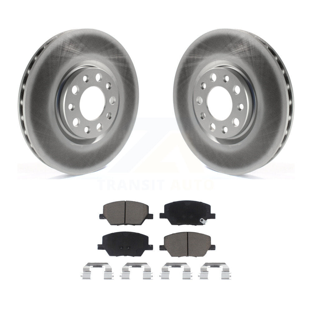 Front Coat Disc Brake Rotors Ceramic Pad Kit For Jeep Renegade Compass Fiat 500X