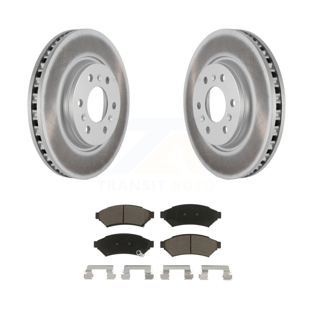 Front Coat Disc Brake Rotor Ceramic Pad Kit For Chevrolet Uplander Buick Terraza