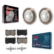 Load image into Gallery viewer, Front Coated Disc Brake Rotors And Ceramic Pads Kit For Hyundai Genesis