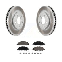 Charger l&#39;image dans la galerie, Front Coated Disc Brake Rotors &amp; Ceramic Pad Kit For 2005-2010 Ford Mustang Base