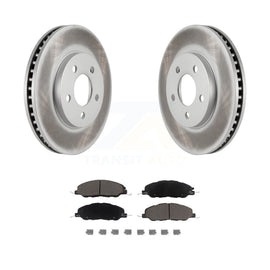 [Front] 2005-2010 Ford Mustang Base Premium Coated Rotors & Ceramic Pads Brake Kit For Max Braking