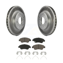 Load image into Gallery viewer, Front Coated Disc Brake Rotor And Ceramic Pad Kit For Honda Civic Acura RSX CR-Z