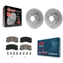 Load image into Gallery viewer, Front Coated Disc Brake Rotors And Ceramic Pads Kit For Mitsubishi Lancer