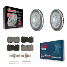 Charger l'image dans la galerie, Front Coated Brake Rotor Ceramic Pad Kit For Mercedes-Benz S550 SL550 CL550 S600