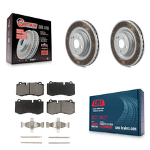Charger l'image dans la galerie, Front Coated Brake Rotor Ceramic Pad Kit For Mercedes-Benz S550 SL550 CL550 S600