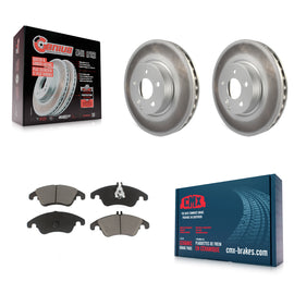 Front Coated Brake Rotor & Ceramic Pad Kit For Mercedes-Benz E350 C300 C350 E400