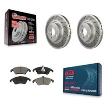 Load image into Gallery viewer, Front Coated Brake Rotor &amp; Ceramic Pad Kit For Mercedes-Benz E350 C300 C350 E400