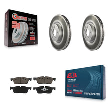 Charger l'image dans la galerie, Front Coat Disc Brake Rotor Ceramic Pad Kit For Land Rover Discovery Sport Range
