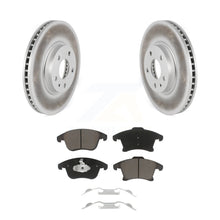 Load image into Gallery viewer, Front Coated Disc Brake Rotors And Ceramic Pads Kit For Ford Fusion Lincoln MKZ