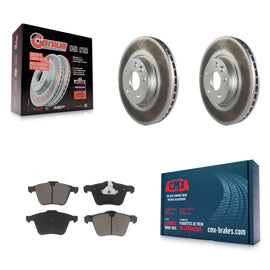 Front Coated Brake Rotor Ceramic Pad Kit For Volvo V70 With 300mm Diameter