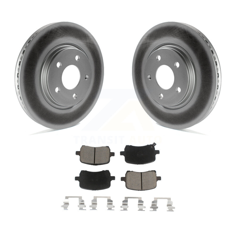 Front Coat Brake Rotor Ceramic Pad Kit For Chevrolet Cobalt Malibu Saturn Ion G6