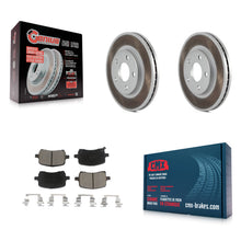 Charger l'image dans la galerie, Front Coated Disc Brake Rotors And Ceramic Pads Kit For Chevrolet Malibu
