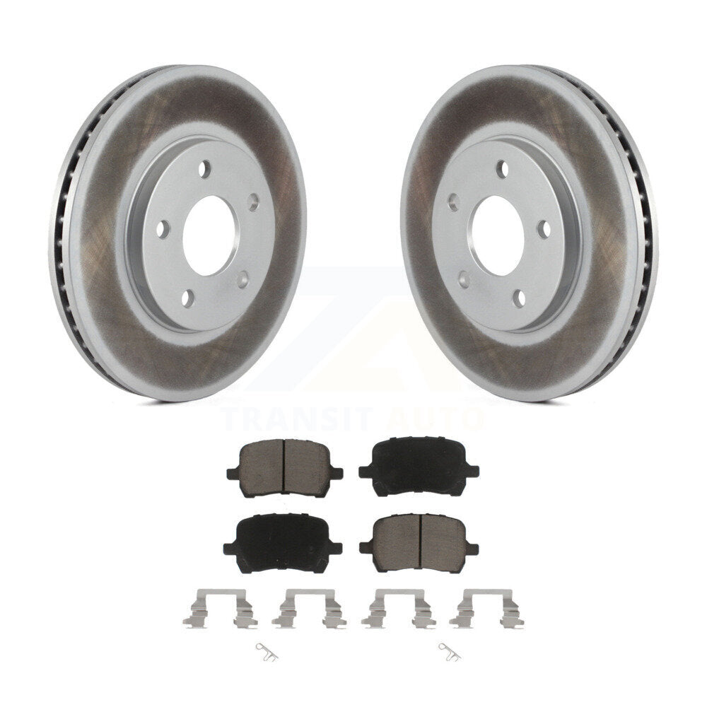 Front Coated Disc Brake Rotors And Ceramic Pads Kit For Chevrolet HHR