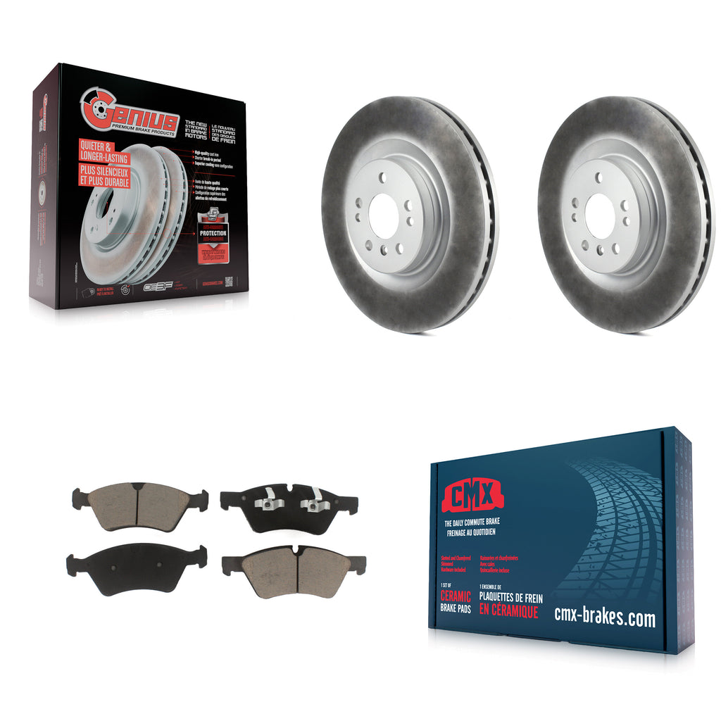 Front Coat Brake Rotors Ceramic Pad Kit For Mercedes-Benz ML350 GL450 R350 GL550