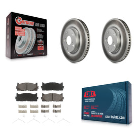 Front Coat Disc Brake Rotors Ceramic Pad Kit For Toyota Camry Lexus ES350 Avalon