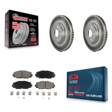 Charger l'image dans la galerie, Front Coated Brake Rotor Ceramic Pad Kit For Toyota Corolla Scion xD Matrix Vibe