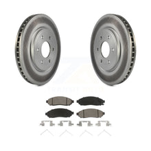 Load image into Gallery viewer, Front Coated Brake Rotor &amp; Ceramic Pad Kit For Nissan Frontier Pathfinder Xterra