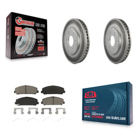 Front Coated Disc Brake Rotors And Ceramic Pads Kit For Suzuki Equator