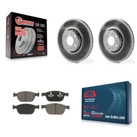 Front Coat Brake Rotors Ceramic Pad Kit For Volvo XC90 With 328mm Diameter Rotor