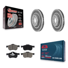 Load image into Gallery viewer, Front Coated Disc Brake Rotors And Ceramic Pads Kit For Volvo S60 V70 XC70 S80