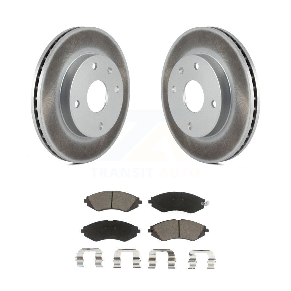 Front Coated Brake Rotor Ceramic Pad Kit For Suzuki Forenza Reno Chevrolet Optra