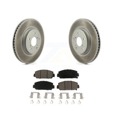 Charger l&#39;image dans la galerie, Front Coated Disc Brake Rotors And Ceramic Pads Kit For Honda CR-V