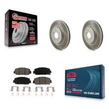 Load image into Gallery viewer, Front Coated Disc Brake Rotors And Ceramic Pads Kit For Honda CR-V